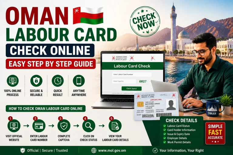 Oman Labour Card Check Online