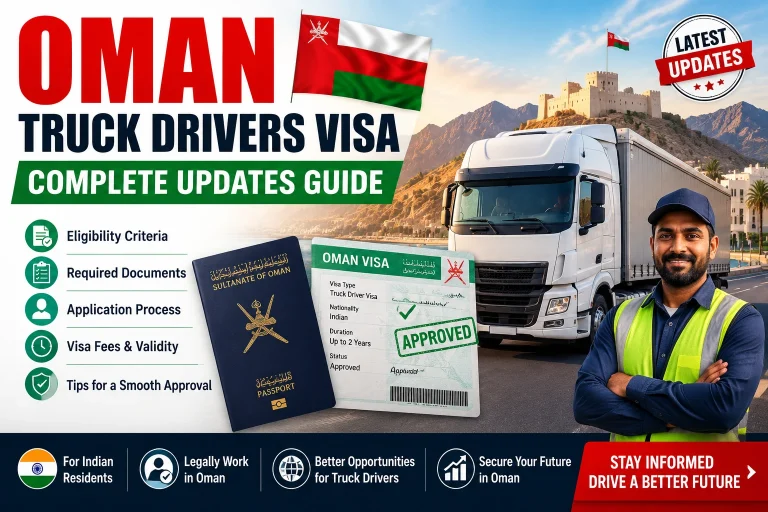 Oman Truck Drivers Visa