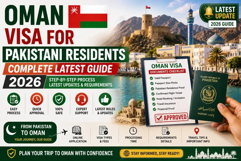 Oman Visa For Pakistani Residents