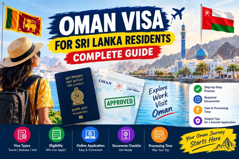 Oman Visa for Sri Lanka Residents